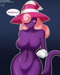  alcasar-reich alcasar-reich_(artist) big_breasts breasts ghost ghost_girl nintendo paper_mario paper_mario:_the_thousand_year_door purple_skin shadow_siren striped_hat super_mario_bros. vivian_(paper_mario) witch_hat 