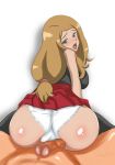 ass big_ass big_breasts big_penis big_testicles breasts buttjob censored juudai penis pokemon pokemon_(game) pokemon_xy serena serena_(pokemon) testicles