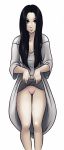 big_breasts breasts cleavage female looking_at_viewer no_panties pussy samara_morgan solo squinty003 tease the_ring yamamura_sadako