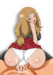 ass big_ass big_breasts big_penis big_testicles breasts buttjob censored juudai penis pokemon pokemon_(game) pokemon_xy serena serena_(pokemon) testicles