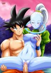 big_breasts big_penis breasts clitoris dragon_ball dragon_ball_super female male nipples nude palcomix penis pussy pussy_juice son_goku vados