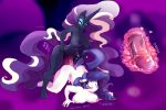 2016 all_fours anthro anthrofied blue_eyes blush breasts duo english_text equine eyeshadow friendship_is_magic furry futanari futanari_on_female hair half-closed_eyes hasbro horn hugothetroll long_hair makeup mammal multicolored_hair my_little_pony nightmare_rarity nude penetration penis rarity rarity_(mlp) selfcest sex square_crossover stomach_bulge tail_grab text two_tone_hair unicorn vaginal vaginal_penetration vein yuri