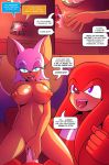 1girl 2016 anthro areola bat better_version_at_source big_breasts breasts comic dialogue duo echidna english_text erect_nipples erection furry knuckles_the_echidna male mammal marik_azemus34 monotreme nipples nude penetration penis pussy rouge_the_bat sega sex text vaginal vaginal_penetration