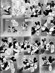  1girl bondage bound bra breasts brush collar comic disney domination female_domination femdom handjob kissing leash licking male malesub masturbation mickey_mouse minnie_mouse mouse nipple_licking penis rodent submissive twistedterra 