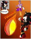 1girl anthro black_fur blaze_the_cat breasts cat clothed clothing comic dialogue duo english_text feline fur furry gloves hedgehog male mammal nude purple_fur sandunky sega shadow_the_hedgehog simple_background sport text video_games volleyball yellow_eyes