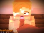  1girl 1girl 3d alex_(minecraft) cum cum_on_face facial iamcringe mine-imator minecraft penis steve_(minecraft) tongue tongue_out 