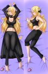  1girl ass big_ass big_breasts breasts cleavage cynthia cynthia_(pokemon) dakimakura female_only poke_ball pokemon pokemon_dppt razorkun shirona_(pokemon) 