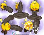 1girl blush blush blushing_female cum cum_in_mouth cum_on_face dominant_male forced hearts larger_male licking_penis male male/female neo_hajime oral oral_penetration oral_sex smaller_female starlow