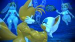 1boy 3girls aged_up bat cream_the_rabbit female fish fox interspecies kuby64 male miles_"tails"_prower nsfw rabbit rouge_the_bat sega sex sonic_(series) sonic_the_hedgehog_(series) tails_the_fox underwater underwater_sex vanilla_the_rabbit