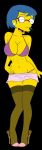 croc_(artist) edit high_heels luann_van_houten mini_skirt the_simpsons