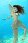  1girl avatar:_the_last_airbender breasts dark-skinned_female dark_skin female female_only human kamaz0tz katara nickelodeon sitnalta888 small_breasts solo straight_hair suzuka_(edit) swimsuit tagme underwater unknown_source water 