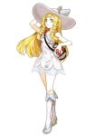 genzoman holding holding_poke_ball lillie lillie_(pokemon) pants poke_ball pokemon pokemon_(game) pokemon_sm