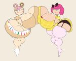  2girls absurd_res ass big_ass big_breasts black_eyes blouse blush blush_stickers bow breast-to-breast breast_press breasts bubble_ass bubble_butt cleavage cleavage_overflow closed_mouth clothed clothed_female clothing crumbs_sugar_cookie curly_hair curvaceous curvy curvy_figure digital_media_(artwork) doll doll_girl donut donutella_(tokidoki) dress duo eyelashes featureless_feet feet feet_up female female_focus female_only food garter_belt garter_straps gigantic_breasts hair hair_bow hair_bun hair_ornament hairbow headband huge_ass huge_breasts human humanoid lalaloopsy large_breasts legwear light-skinned_female light_skin living_dol looking_at_another mga_entertainment mob_face multicolored_hair multiple_females multiple_girls pink_hair pink_legwear pink_thighhighs plaid_dress ragdoll ribbon seductive seductive_smile short_hair smile solo solo_female solo_focus symmetrical_docking thatdawgmurray thick_thighs thighhighs thighs thunder_thighs tokidoki twintails underwear voluptuous wide_hips yellow_dress 