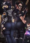 ass big_ass big_breasts black_hair blonde_hair blue_eyes breasts caveira face_paint fuckable green_eyes huge_ass insanely_hot iq looking_at_viewer rainbow_six_siege shadman