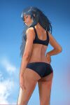 1girl ass female_only fire_emblem fire_emblem_awakening fire_emblem_warriors intelligent_systems lucina lucina_(fire_emblem) medium_breasts nintendo rod_langhi sideboob solo_female