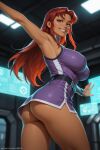 starfire from teen titans by honeywaifu