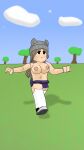 girly hair jumping naked_female nipples nude pussy_hair roblox roblox_game robloxian run running