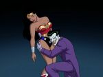  1boy 1girl amazon arm_at_side bangs bare_arms bare_legs bare_shoulders batman:_the_animated_series batman_(series) big_breasts black_background black_eyes black_hair blue_leotard boots bracer breasts carrying cleavage clenched_teeth closed_eyes closed_mouth clown collarbone dark_green_hair dc_comics dcau diana_prince earrings evil_grin evil_smile femsub footwear gloves gold_jewelry gradient gradient_background green_hair grey_background grin half-closed_eyes heroine hetero highleg highleg_leotard hugging jacket jewelry justice_league justice_league_unlimited legs legs_together leotard lips lipstick long_hair long_sleeves looking_at_viewer makeup maledom mound_of_venus multicolored_clothes multicolored_leotard naughty_face neck pants parted_bangs pink_lipstick purple_jacket purple_pants purple_suit red_boots red_footwear red_leotard red_lipstick round_teeth sghero1234 sghero1234_(artist) short_hair silver_bracer silver_earrings silver_jewelry sleeping smile squatting star star_(symbol) star_earrings star_print straight_hair strapless strapless_leotard suit superhero_costume superheroine supervillain teeth the_joker themysciran thighs tiara two-tone_leotard unconscious villain white_skin wonder_woman wonder_woman_(dcau) wonder_woman_(series) yellow_sclera 