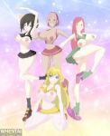 ass big_ass big_breasts breasts cheerleader crossover kushina_uzumaki naruto nipples no_panties pussy riffsandskulls ruby_rose rwby sakura_haruno yang_xiao_long