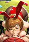  1boy 1boy1girl 1girl 1girl 1girl 1girls 4k ai_assisted ai_generated arched_back ass_up big_ass big_breasts big_breasts breasts brown_eyes brown_hair bunny_ears bunny_girl bunnysuit chie_satonaka chromatic_abberation cum cum_in_mouth cum_in_throat cum_inside cum_on_penis curvaceous curvaceous_body curvaceous_female curvaceous_figure curves curvy curvy_body curvy_female curvy_figure curvy_hips deepthroat deepthroat_no_hands easter easter_bunny easter_egg eyebrows eyelashes eyeliner face_down_ass_up fellatio fellatio grass grass_field hair high_res high_res high_resolution highs hires huge_ass huge_breasts large_ass light-skinned_female megami_tensei milf mommy mommy_milkers outside patreon patreon_username penis persona persona_4 pov questionable_consent red_topwear satonaka_chie sexually_suggestive shin_megami_tensei shiny_skin short_hair stable_diffusion struggling sunny sweat sweatdrop sweating tagme thaisalon thick thick_thighs thighs veiny_penis voluptuous voluptuous_body voluptuous_female watermark 