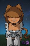 1girl 1girl 1girl ai_generated all_fours android animal_ears anthro black_choker borrowed_character breasts brown_hair cat_ears cat_girl cat_tail choker cleavage clothing collarbone covered_eyes dark-skinned_female dark_skin dress facing_viewer furry furry_female gameoverse grass grey_dress grey_thighhighs hair_over_eyes joints lips littlehentai mammal mechanical_arms medium_breasts night night_sky outside robot_joints savitar savitar_(artist) short_dress short_hair single_mechanical_arm sky smile star_(sky) starry_sky stockings strapless strapless_dress tail whiskers zettai_ryouiki