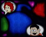  1983 adult_female afro ahegao_face ass assjob background_character bananaman big_ass big_penis black_hair blue_dress blurry_background buttjob buttjob_over_clothes clothed_sex edit edited_screencap eric_wimp fiona_(bananaman) green_sweater grinding_on_penis hair_afro hd hotdogging humping long_dress older_female older_woman_and_younger_boy penis_between_ass penis_in_ass penis_on_ass pink_background poking quality_hd red_afro red_clothing red_lips red_sweater skin smaller_male speech_bubble white_earrings worried_expression younger_male 