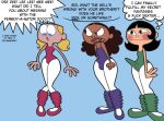  3boys after_transformation dark-skinned_male dark_skin dee_dee dexter's_laboratory erection genderswap genderswap genderswap_(ftm) lee_lee male_only mee_mee transformation unknown_artist 