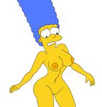 1girl blue_hair breasts marge_simpson png sexy sexy_armpits sexy_body sexy_female sexy_pose sexy_woman the_simpsons yellow_body yellow_skin
