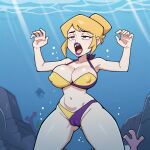  1girl 1girl 1girl ai_generated blonde drowned drowning gameoverse glitch_productions miss_information_(gameoverse) peril sexfightfun underwater underwater_peril youtube 