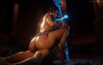  1boy 1girl 1girls 3d 3d_(artwork) 3d_model 3d_render absurd_res ambiguous_penetration ass ass_up bandai_namco big_ass big_ass bracelet cave dat_ass dominant dominant_female domination femdom fighting_game glowing_eyes half-dressed hd high_res high_resolution looking_at_viewer looking_back miary_zo namco namco_bandai raw_sex sex shaddoll_x staff tekken tekken_8 tied_hands tied_male tied_up twitter video_game_character video_game_franchise video_games 