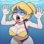  1girl 1girl 1girl ai_generated blonde drowned drowning gameoverse glitch_productions miss_information_(gameoverse) peril sexfightfun underwater underwater_peril youtube 