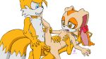 1girl 2boys blue_eyes brown_eyes bun bunny_ears bunny_girl completely_nude cream_the_rabbit cub double_penetration fox_boy furry_female furry_male gif group_sex miles_tails_prower multiple_tails nude sega sex simple_background small_breasts sonic_the_hedgehog_(series) tails_the_fox vaginal veiny_penis white_background yellow_fur younger_female younger_male