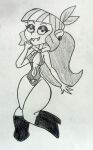  1girl 1girl cosplay crossover crossover_cosplay female_only latina legend_quest long_hair netflix sketch teodora_villavicencio vampire vampire_girl vampirella vampirella_(cosplay) 