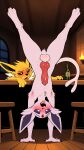  3_fingers 3_toes 4_fingers 4k absurd_res ai_generated animal_genitalia animal_penis anthro balls beer_bottle big_balls big_penis biped black_claws black_sclera blush blush_lines bottle canine_genitalia canine_penis claws container drunk duo eeveelution erection espeon eyebrows feet fingers fur furniture generation_1_pokemon generation_2_pokemon genitals half-closed_eyes handstand high_res huge_penis humor jolteon knot knotted_penis long_ears long_tail looking_at_another male narrowed_eyes neck_tuft night nintendo open_mouth paws penis pokemon pokemon_(species) purple_body purple_sclera sheath silly snout stool substance_intoxication tail tavern toes tongue tongue_out tuft white_body white_eyes white_fur window yellow_body yellow_fur yiff_ai_(director) 