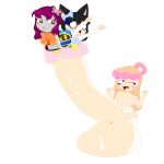  1femboy 1futa 2_girls absurd_res animal_ears big_cock big_penis black_hair blonde_hair bow breasts cat_ears cock cock_vore deviantart digitchan_and_friends donetta_(dcaf) flower fox_ears futanari hair_bow hair_flower hair_ornament huge_cock huge_penis kirby_(series) kito_(notgayma22) magolor medium_breasts multiple_girls nipples notgayma22 nude nude_futanari one_eye_closed open_mouth penis pink_hair purple_hair tail yuki_(dcaf) 