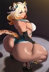  1girl ai_generated ass big_ass booty_shorts breasts gigantic_ass globo huge_ass 