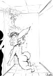 1girl byondrage danger drowned drowning female league_of_legends monochrome nude peril shower stuck temporaryunity trap tristana unconscious underwater underwater_peril water