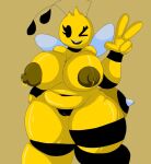   bee big_booty big_breasts curvy honey milf thicc thick thick_thighs winking