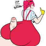 1boy 1girl ass assjob big_ass breasts buttjob erection gigantic_ass hotdogging huge_ass kasane_teto penis_between_ass penis_on_ass vocaloid