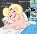 bender_bending_rodriguez breast_augmentation fellatio futurama hi_and_lois lois_flagston orgasm semen voyeur