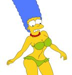 1girl blue_hair breasts marge_simpson png sexy sexy_armpits sexy_body sexy_female sexy_pose sexy_woman the_simpsons yellow_body yellow_skin