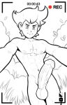 1boy 2026 abs barry_(pokemon) big_penis bushes camera_view drawthread_request geppi nintendo nude nude_male pokemon pokemon_dppt recording smirk uncircumcised veiny_penis