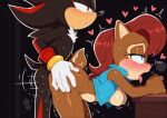 1boy 1girl accurate_art_style ai_generated ass_grab bare_thighs big_ass big_ass big_breasts big_breasts blue_eyes blush bonsoirdude chipmunk eyes_rolling_back fat_ass fur furry furry_female hedgehog huge_breasts huge_thighs mobian_(species) orgasm_face red_eyes red_hair sally_acorn sega sex shadow_the_hedgehog short_hair sonic_the_hedgehog_(series) thick_thighs thighs tongue_out vaginal_penetration