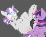 2016 animal_genitalia animal_penis ass big_ass cum cum_in_mouth cum_inside daughter equine_penis fellatio feral friendship_is_magic futanari grey_background incest milf mother_and_daughter my_little_pony oral parent penis pussy saurian_(artist) sex simple_background testicles twilight_sparkle twilight_velvet