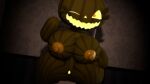  1girl 1girl female_only five_nights_at_freddy&#039;s jack_o_pumpkin_(fnaf) looking_at_viewer nude pumpkin pumpkin_girl pumpkin_head 