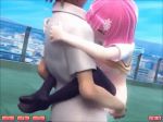  1boy 1girl blush mm-star momo_velia_deviluke pink_hair sex short_hair suspended_congress to_love-ru 