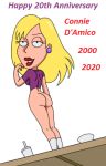  ass blonde_hair bottomless connie_d&#039;amico family_guy yuraofthehairfan 