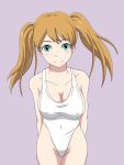 big_breasts breasts deviantart erect_nipples hcitrus looking_at_viewer smile swimsuit twintails