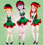 big_breasts breasts candy_cane christmas cleavage cosplay crossover food gravity_falls hotel_transylvania inspector_gadget mavis_dracula mind_control penny_gadget rhaz santa_costume santa_hat spiral_eyes vampire wendy_corduroy