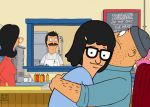  bob&#039;s_burgers bob_belcher funny gif girl_on_top guido_l linda_belcher louise_belcher public_sex restaurant teddy tina_belcher 